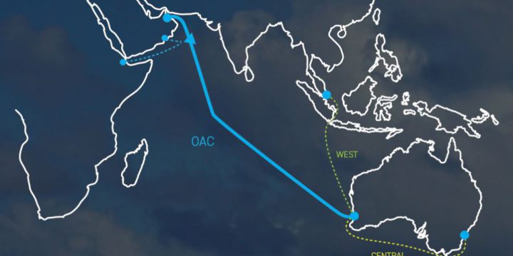 New route ,Oman Astralia Cable (OAC)